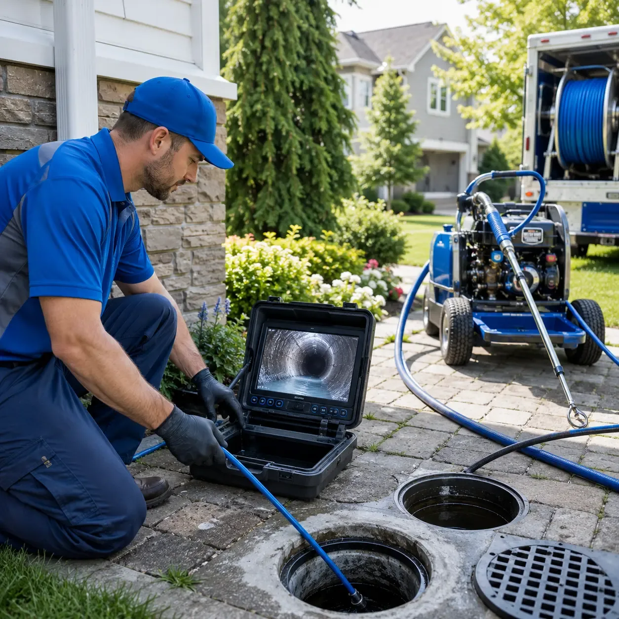 Outdoor drain cleaning professionals serving Bovina Center, NY