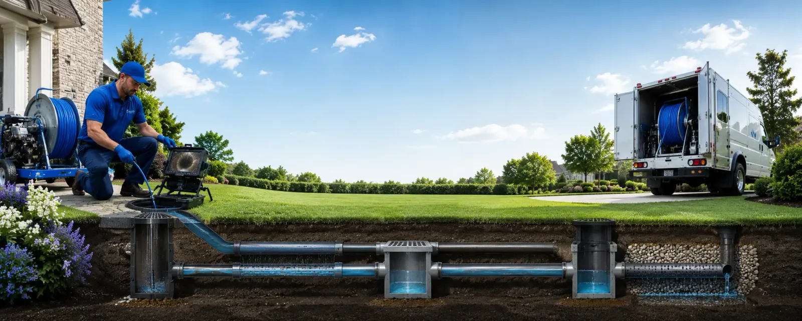 Outdoor drain cleaning information for Bovina Center, NY
